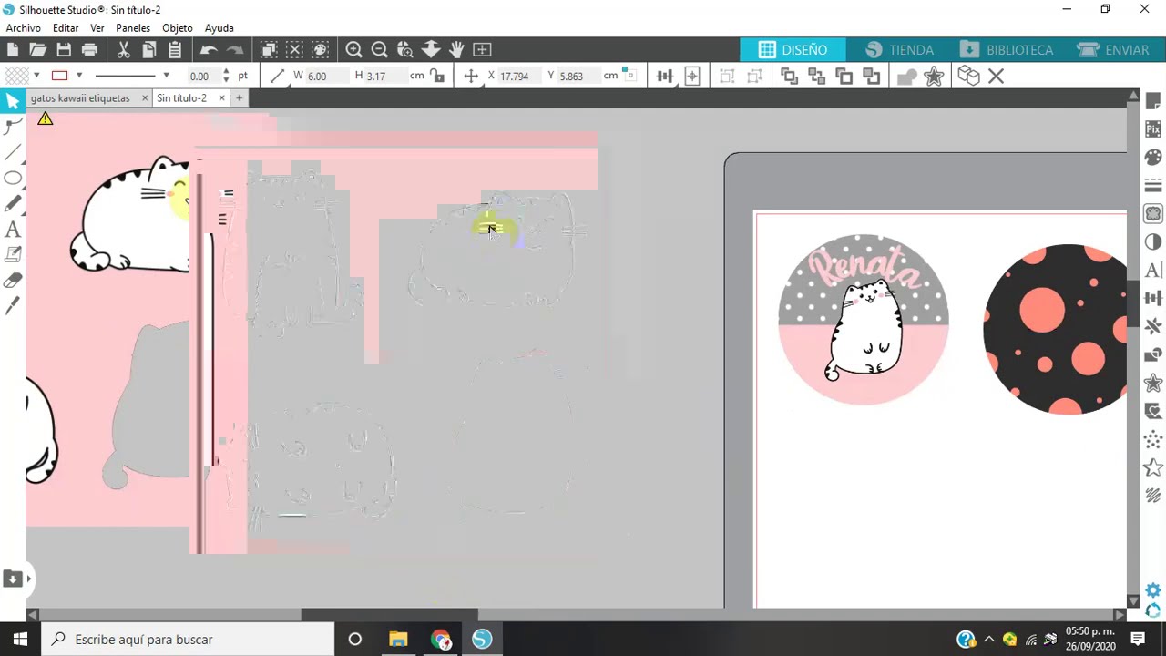 Hacer Etiquetas en Silhouette Studio 