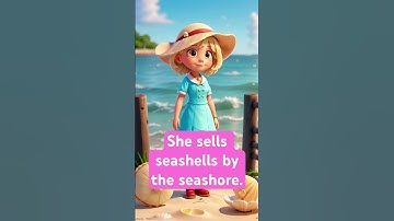 Tongue twister challenge: She sells seashells by the seashore.