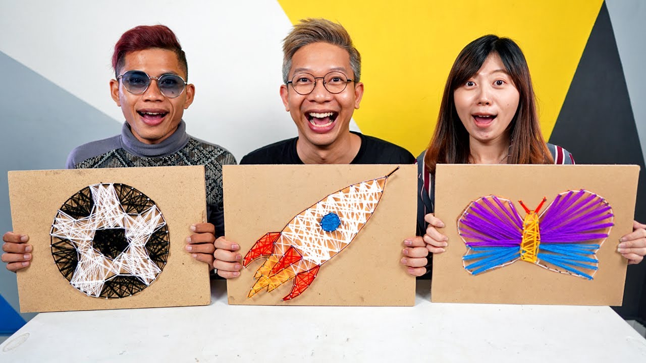 SIAPA BISA BIKIN GAMBAR LEBIH BAGUS DARI BENANG DAN PAKU??