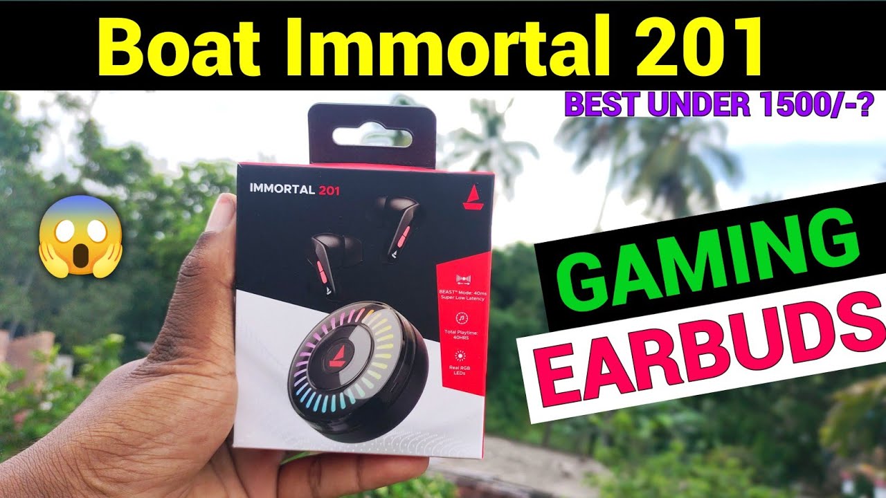Boat immortal 201 Unboxing  ⚡⚡⚡ Best Gaming earbuds under rs 1500🤯🤯