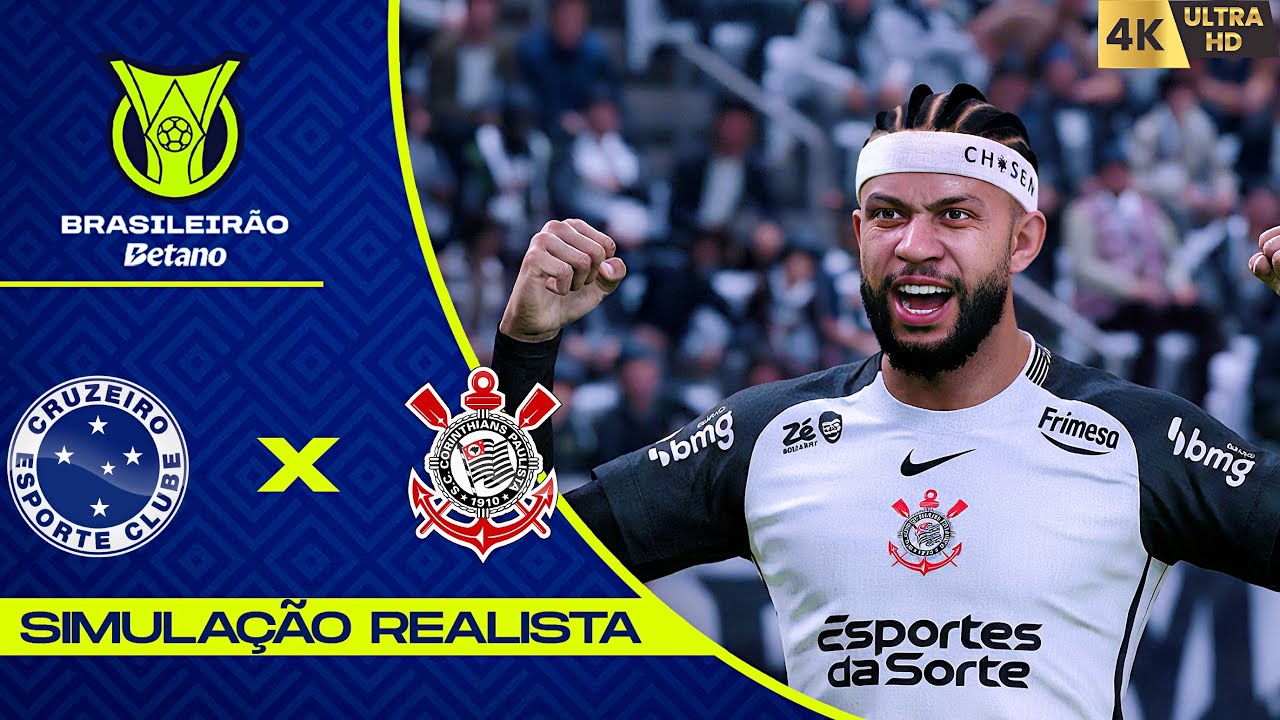 Cruzeiro vs Corinthians | Brasileirão 2026 | 4 Rodada | Simulação 4K (60FPS) Ultra Realista.