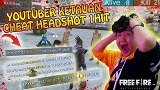 KECIDUK PAKE CHEAT HEADSHOT 1HIT YOUTUBER MK KEMAZ DI RANDOM SQUAD RANK  Garena Free Fire