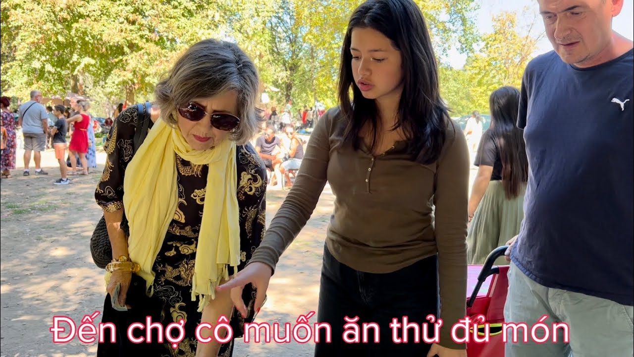 Đưa cô chồng đi chợ chồm hổm ở Pháp/ đến đây cô muốn mua cả chợ/ Mai le cuộc sống ở Pháp 🇫🇷