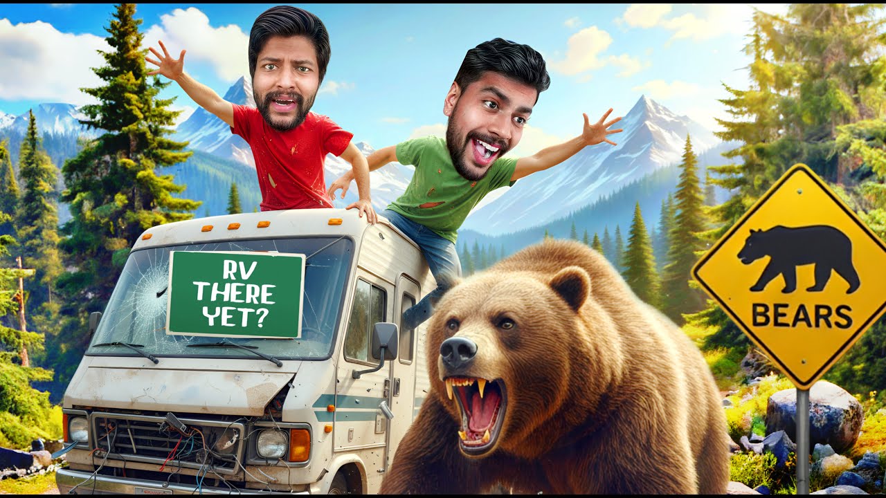 We were CHASED by a GIANT BEAR in RV THERE YET 🥵!!