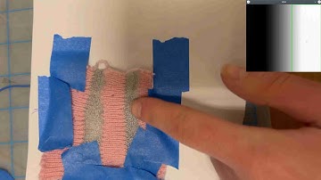 Knitted capacitive touch sensor: test 2