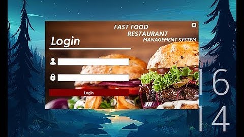 Fast Food Restaurant Management System in Vb | Final year project | Flat design