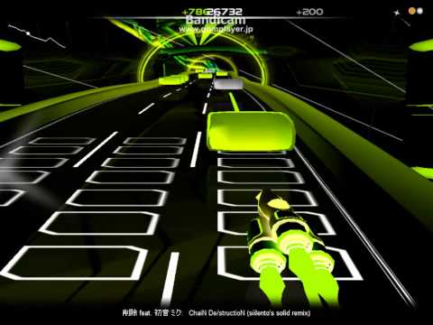 [Audiosurf] 削除 feat. 初音 ミク - ChaiN De/structioN (siilento's solid remix) (Mono Pro)