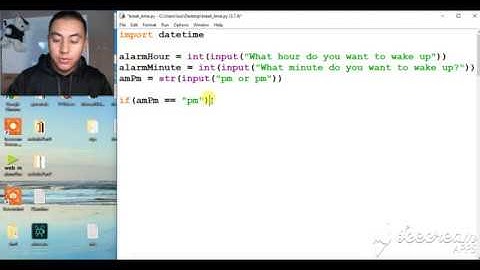 How To Make A Simple Alarm Clock in Python