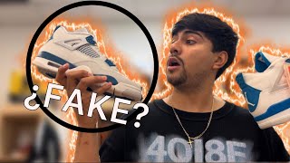 “JORDAN 4 MILITARY BLUE” ¿ES FAKE? review | #incio #tendencia  #review #viral #jordan4  |