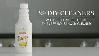 29 DIY Cleaners with Just One Bottle of Thieves Household Cleaner