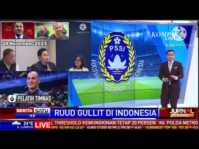 🔴PSSI RESMI TUNJUK RUUD GULLIT SEBAGAI PARLATIH u0026 DIREKTUR TEKNIK TIMNAS INDONESIA HARI INI class=