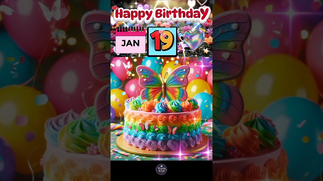 Поздравления с днем ​​рождения 19 января ❤️🌲🎉 | Песня «С днем ​​рождения» 