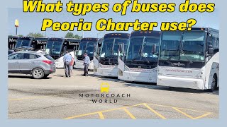 What types of buses does Peoria Charter use?