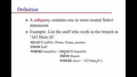 Sept7 SQL Subqueries DDL Views