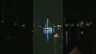 Boat parade of lights Downtown Hampton #shorts