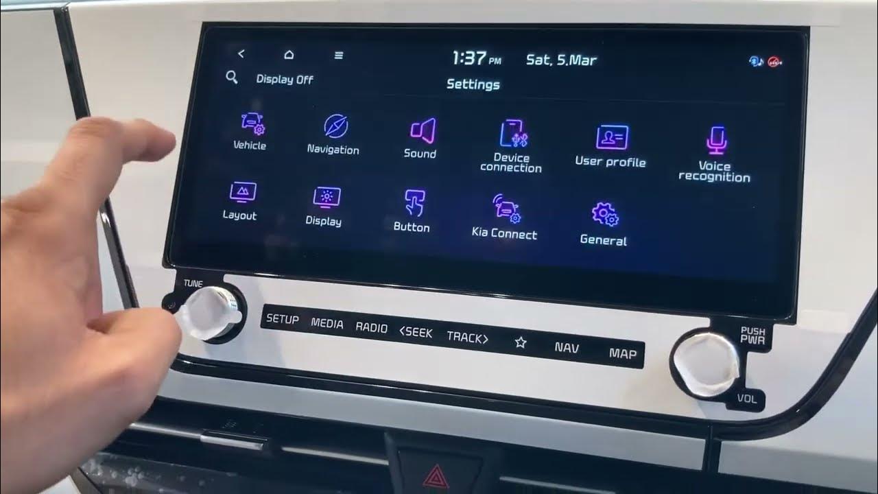 Kia Carens Infotainment System Walkthrough YouTube
