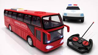 RC Crane Truck &amp; Metal Bus Realistic Mechanical Sounds | ASMR Video