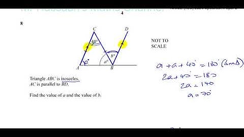 0580/02/SP/20 (IGCSE) 2020 Specimen Paper 2 Q8 Geometry   Basic Angle Facts