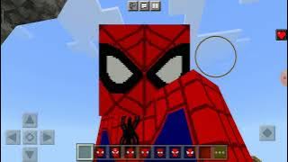 Minecraft spiderman modunu gösterdim.