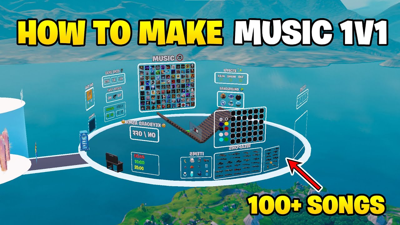 HOW TO MAKE A MUSIC 1V1 MAP (ADVANCED) | Fortnite Creative + Uefn