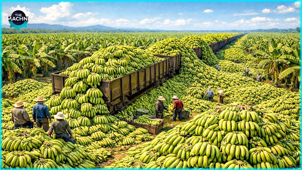 Transporting Millions of Tons in Banana Processing Plant | Agriculture Technology
