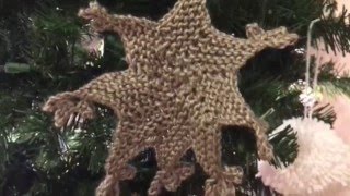 How to Make Knit Motif Ornaments Part 4 Picot Flower