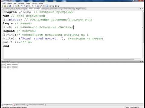 Видео циклы. Разбираем циклы While, Repeat, For