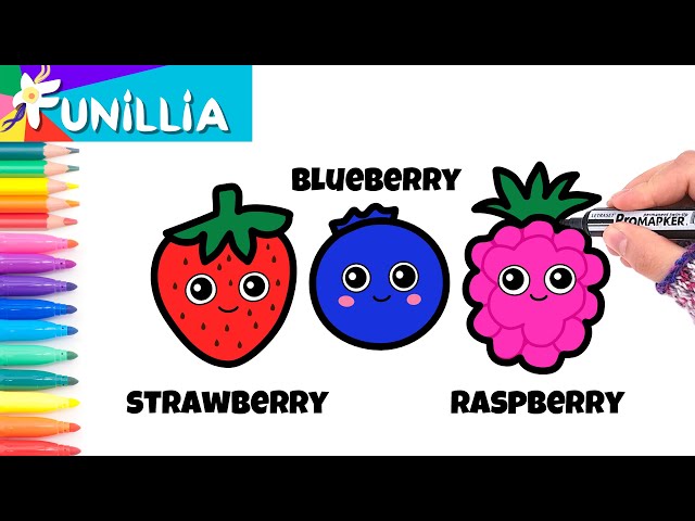 picture How To Draw Berries how to draw cute berries 5 steps