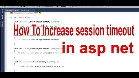 how to increase session timeout in asp net