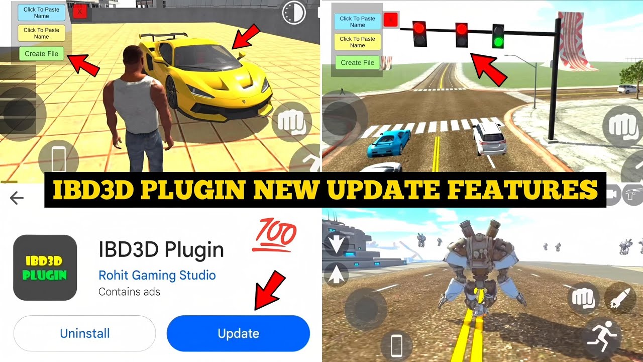 Indian Bike Driving 3D Plugin New Update 🤯🔥|New Mission+Car Add Feature New Character |Harsh in Game