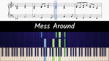 How to play piano part of Mess Around by Ray Charles