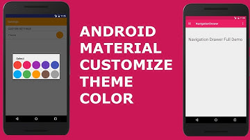 ANDROID MATERIAL DESIGN CUSTOMIZE THEME COLOR