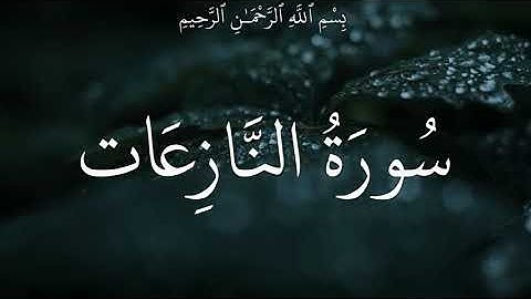 سورة النازعات - ناصر القطامي.