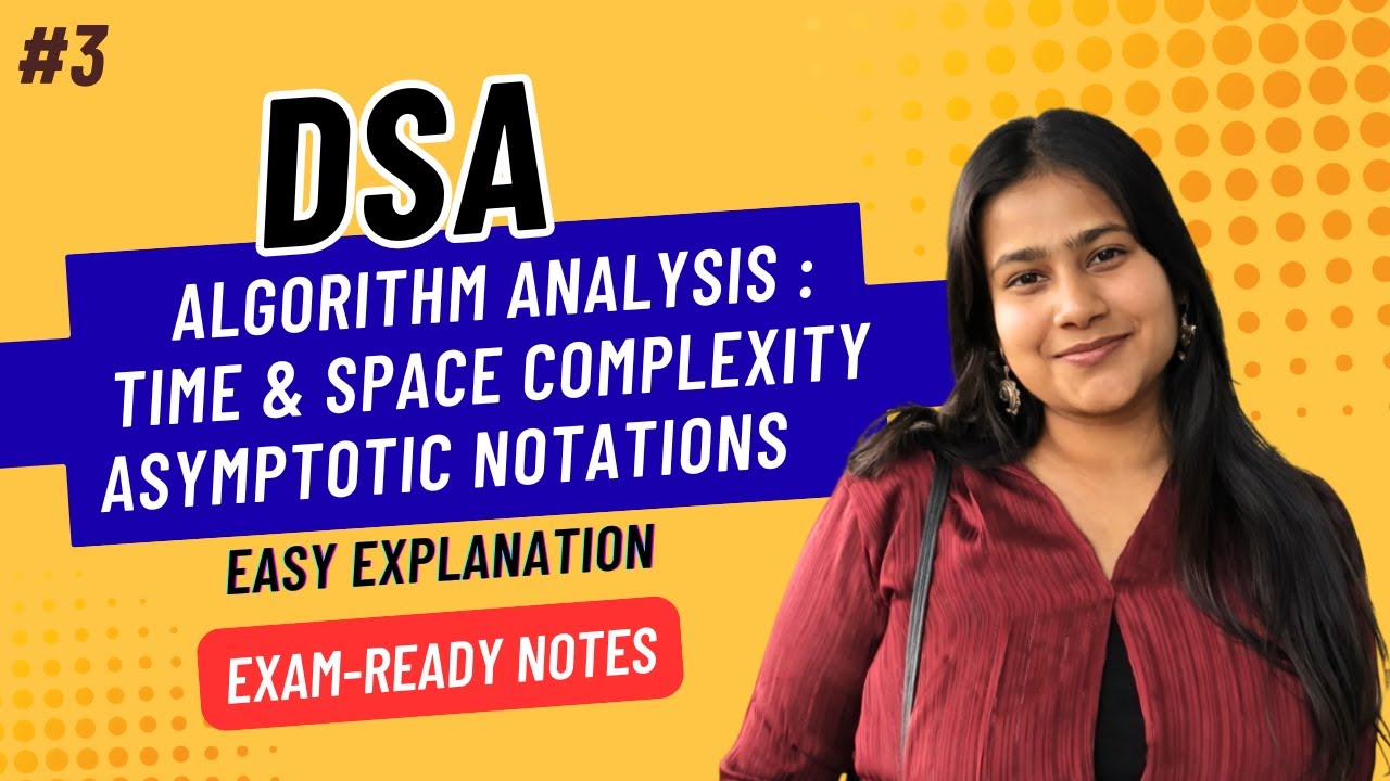 Part 3: Algorithm & Algorithm Analysis | Time and Space Complexity + Asymptotic Notations | DSA