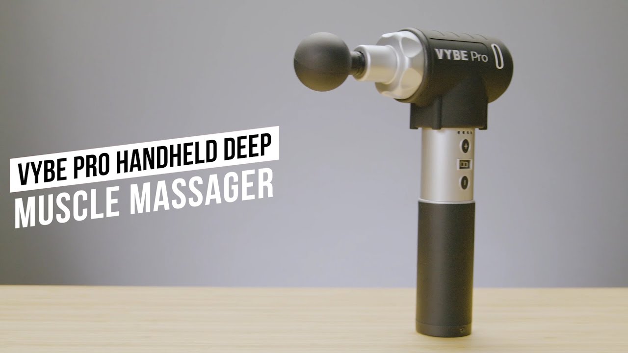 Vybe Pro Muscle Massage Gun for Athletes-9 Speeds, 8 Attachments. Purchase link below.