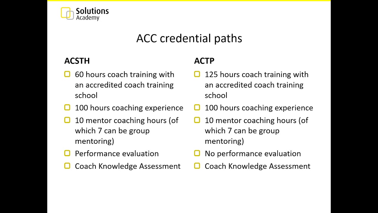 The 3 Paths to an ICF ACC credential / ICF Certification Series #5