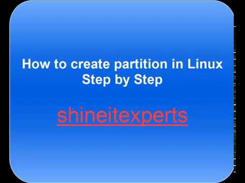 Create Partition in Linux using FDISK Step by Step - YouTube