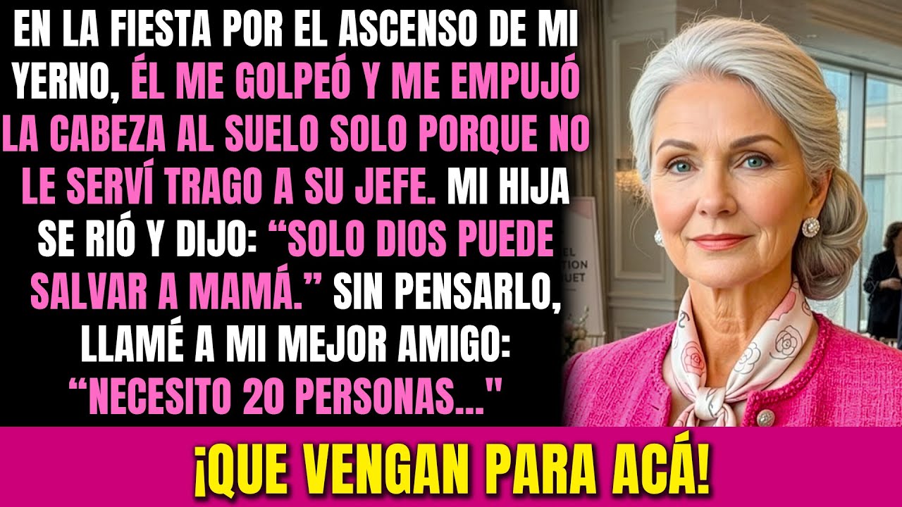 Mi yerno me golpeó contra el suelo. Mi hija se burló: “Solo Dios puede salvarte”… Así que llamé a…