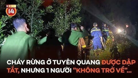 Cháy rừng ở Tuyên Quang đã được dập tắt, nhưng một người đã "không trở về"...