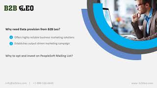 PeopleSoft Mailing List | PeopleSoft Email List | PeopleSoft Users List