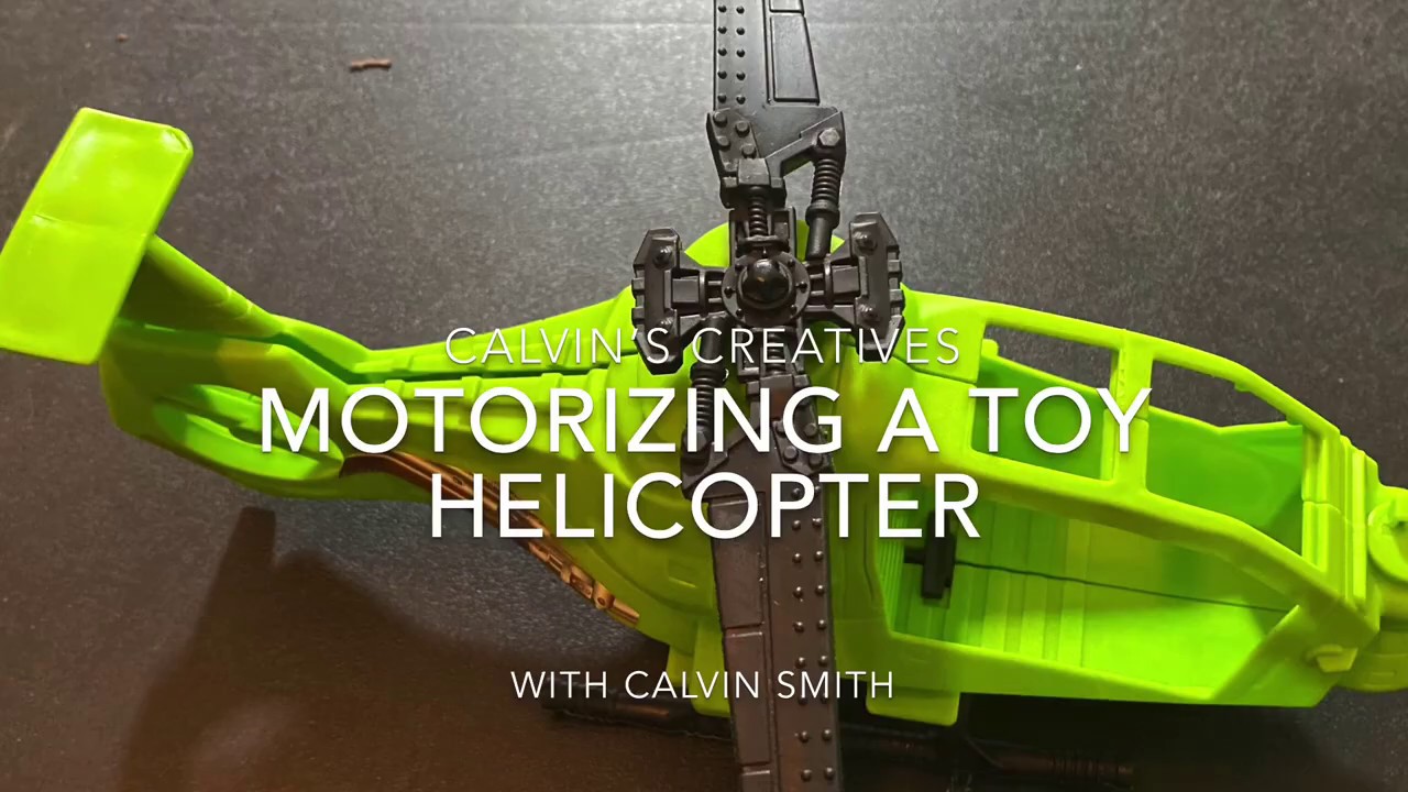 MOTORIZING A PLASTIC TOY HELICOPTER YouTube