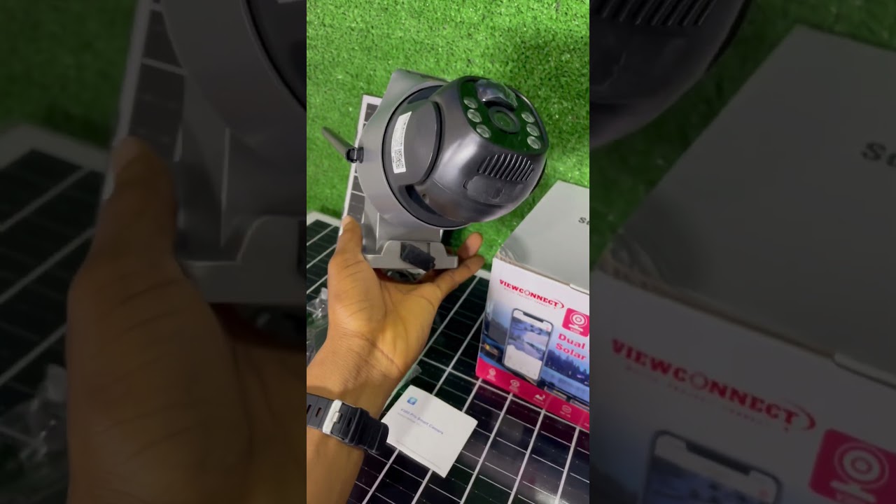 High quality v380 dual solar camera 