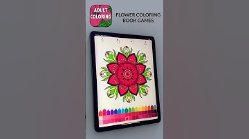 Flower Coloring Book 🌸 Relaxing Coloring Pages for Adults | Stress Relief Art #shorts