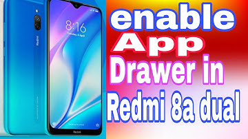 😍Enable app drawer in redmi 8a dual😍