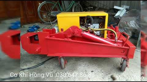 Máy cắt sắt,bẻ đai sắt xây dựng 2 trong 1,cắt phi 32 Cơ khí Hồng Vũ