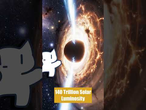 TON 618 the largest black hole holder found explained in 9s #space #science #shorts