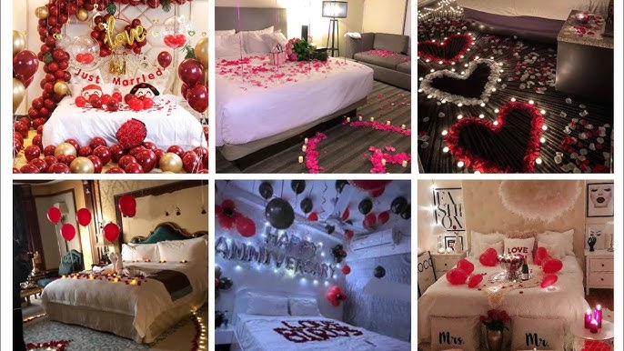 Romantic room decoration ideas, surprise anniversary, birthday ...