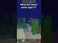 Minecraft blood water logic??? #minecraft #shorts