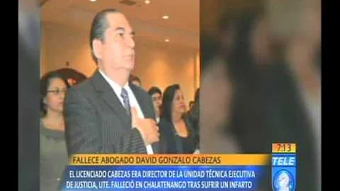 Fallece abogado David Gonzalo Cabezas