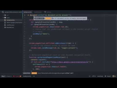 Atom WebExtensions plugin prototype (run addons-linter on the fly)